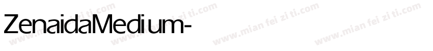Zenaida Medium字体转换